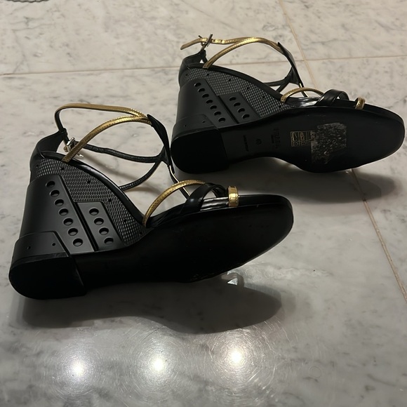Prada Strap Wedge Sandal - Picture 11 of 14